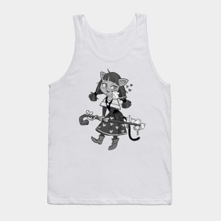 Cat girl loves mice Tank Top